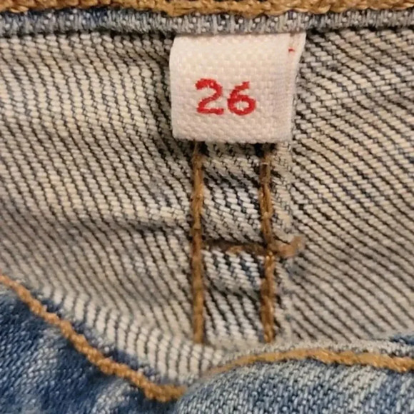 $$$ Women's‎ Cut off Levi's Jean shorts SZ 26 - Picture 7 of 9